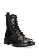 Alexander Wang Lyndon Box Leather Combat Boots
