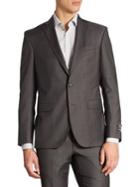 Saks Fifth Avenue Collection Basic Ford Wool Suit Jacket
