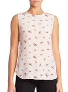 Equipment Lyle Ditzy Dragonfly Printed Top