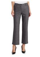 Michael Kors Collection Cropped Wool Houndstooth Pants