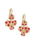 Temple St. Clair Cluster Trio Ruby Earrings
