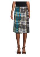 Marc Jacobs Patchwork Plaid A-line Skirt
