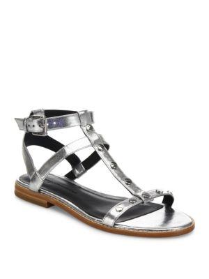 Rebecca Minkoff Sandy Studded Metallic Gladiator Sandals