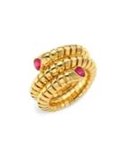 Marina B Trisola Ruby And 18k Yellow Gold Ring