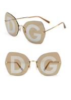 Dolce & Gabbana 64mm Logo Goldtone Sunglasses