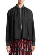 Valentino Silk Blouson Jacket