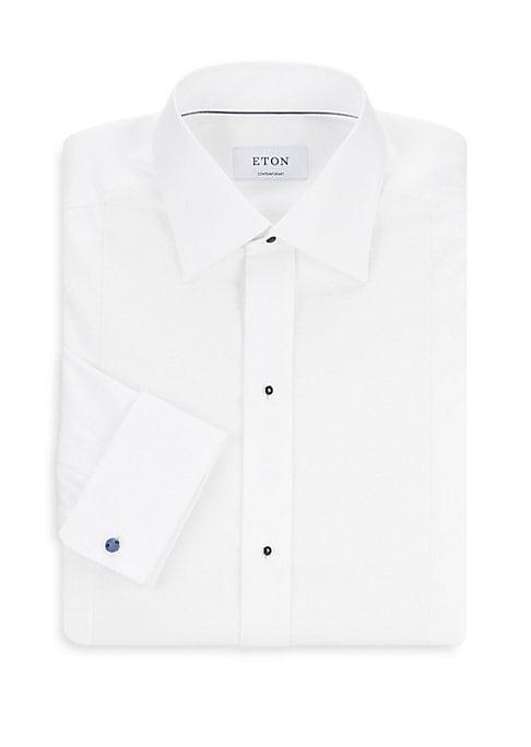 Eton Contemporary-fit Metallic Bib-front Formal Shirt