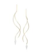 Meira T Gold & Diamond Ear Thread Chain Earrings