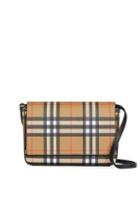 Burberry Hampshire Vintage Check Bonded Leather Convertible Wallet