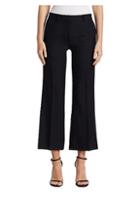 Victoria Beckham Cropped Kick Wool Trousers