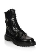 Moschino Lace-up Leather Boots