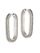 John Hardy Dot Large Sterling Silver Link Earrings/2