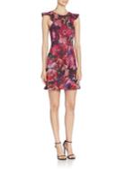 Abs Sleeveless Floral Printed Dress