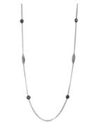 Adriana Orsini Crystal & Black Rhodium-plated Station Necklace