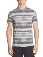 Saks Fifth Avenue Collection Printed Short Sleeve Tee