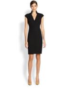 Akris Architectural Collection Double Face Wool Dress