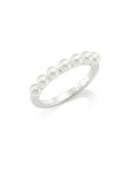 Mikimoto 18k White Gold Akoya White Pearl Ring
