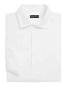 Corneliani Solid Regular-fit Linen Dress Shirt