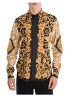 Versace Baroque Hibiscus Silk Shirt
