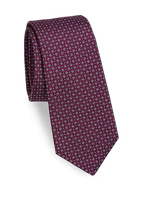 Kiton Silk Mini Floral-print Tie