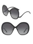 Dolce & Gabbana 57mm Matte Butterfly Sunglasses