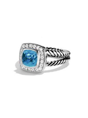 David Yurman Petite Albion Gemstone & Diamond Ring