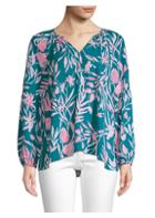 Lilly Pulitzer Charleigh Peasant Blouse