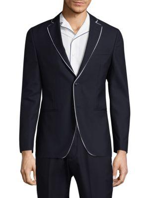 Officine Generale Fresco Piped Wool Blazer