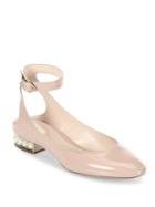Nicholas Kirkwood Lola Pearl Patent Leather Ankle Strap Ballet Flats