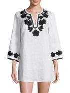 Tory Burch Floral Applique Tunic