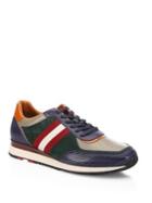 Bally Aston Carbon Leather Runner Sneakers