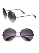 Oliver Peoples Jorie 62mm Rimless Oversized Round Sunglasses