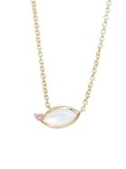 Ippolita Prisma 18k Gold Angled Marquise Mother-of-pearl Necklace