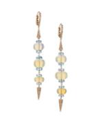 Etho Maria Diamond & Opal 18k Rose Gold Drop Earrings