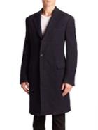 Salvatore Ferragamo Long Sleeve Wool Coat