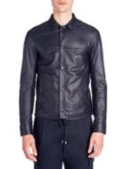 Emporio Armani Nappa Leather Shirt Jacket