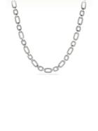 David Yurman Cushion Link Chain Necklace With Diamonds