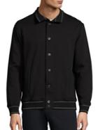 Saks Fifth Avenue Collection Button-front Bomber Jacket
