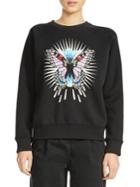 Maje Butterfly Graphic Sweatshirt