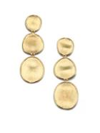 Marco Bicego Lunaria 18k Yellow Gold Triple-drop Earrings