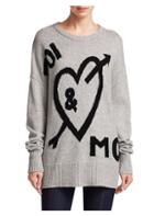 Cinq A Sept Tara Wool & Cashmere Graphic Knit Sweater