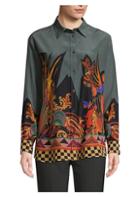 Etro Forest Paisley Silk Shirt