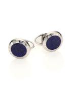 Dunhill Sodalite & Sterling Silver Cuff Links