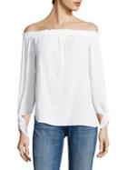 Generation Love Cynthia Off-the-shoulder Cotton Gauze Top