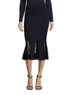 Jonathan Simkhai Rib-knit Trumpet Skirt