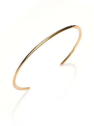 Saint Laurent Knife-edged Vermeil Bracelet