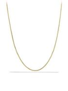 David Yurman Baby Box Chain Necklace In Gold