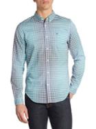 Lacoste Checkered Cotton Button-down Shirt
