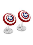 Cufflinks, Inc. Marvel Comics 3d Captain America Shield Cuff Links