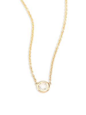 Zoe Chicco Diamond & 14k Yellow Gold Necklace
